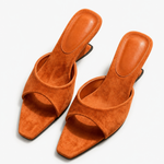 Positano Pointed-Toe Heel — Brown, jcrew product shot