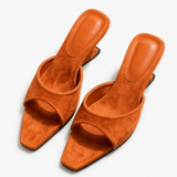 Positano Pointed-Toe Heel — Brown, jcrew product shot
