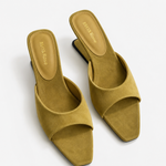 Positano Pointed-Toe Heel — Green, jcrew product shot