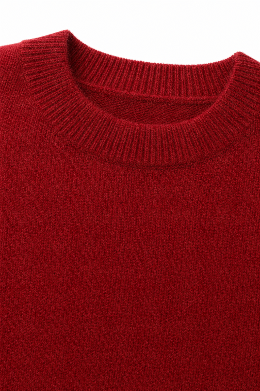 The Winter Luxe Midi — Maroon, studio product shot