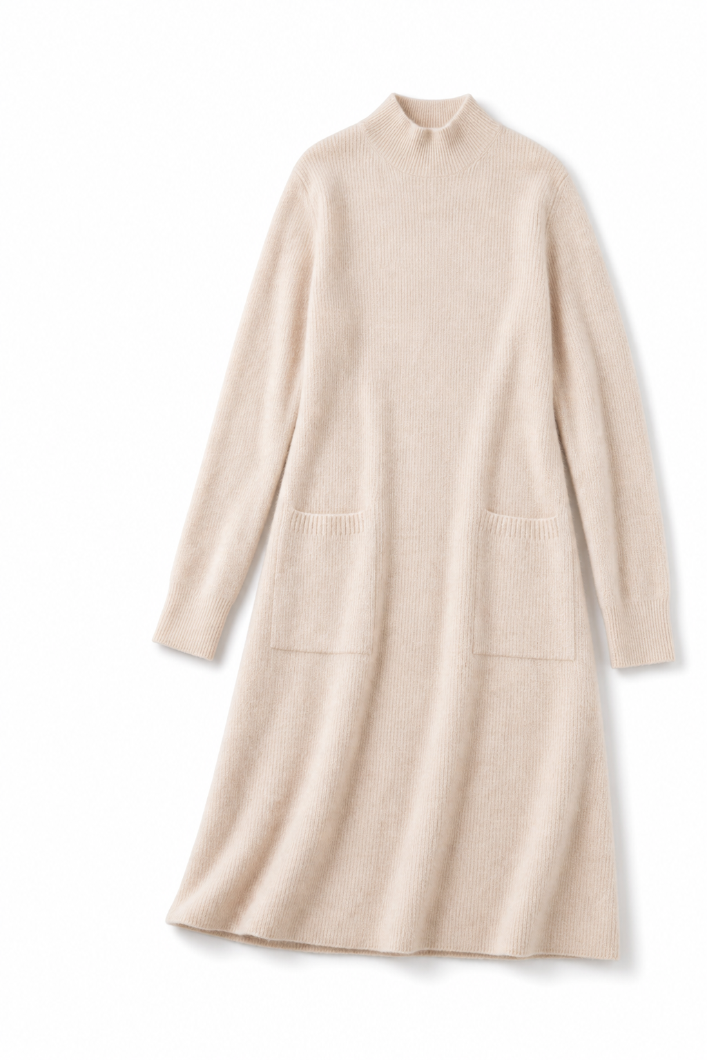 The Winter Luxe Midi — Khaki, studio product shot