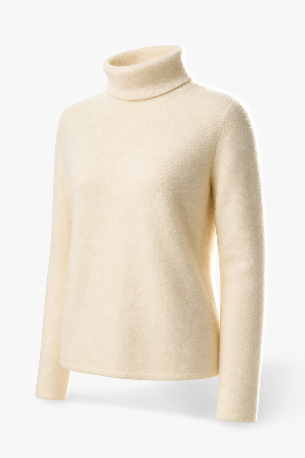 Victoria Mot'e Cashmere Turtleneck — Ivory, jcrew product shot