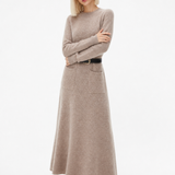 The Winter Luxe Midi — Camel, studio product shot