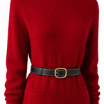 The Winter Luxe Midi — Maroon, studio product shot