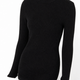 Aurora Wool Dress — Black, studio product shot