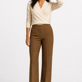 Serene V-Neck Knit Sweater — Beige, jcrew product shot