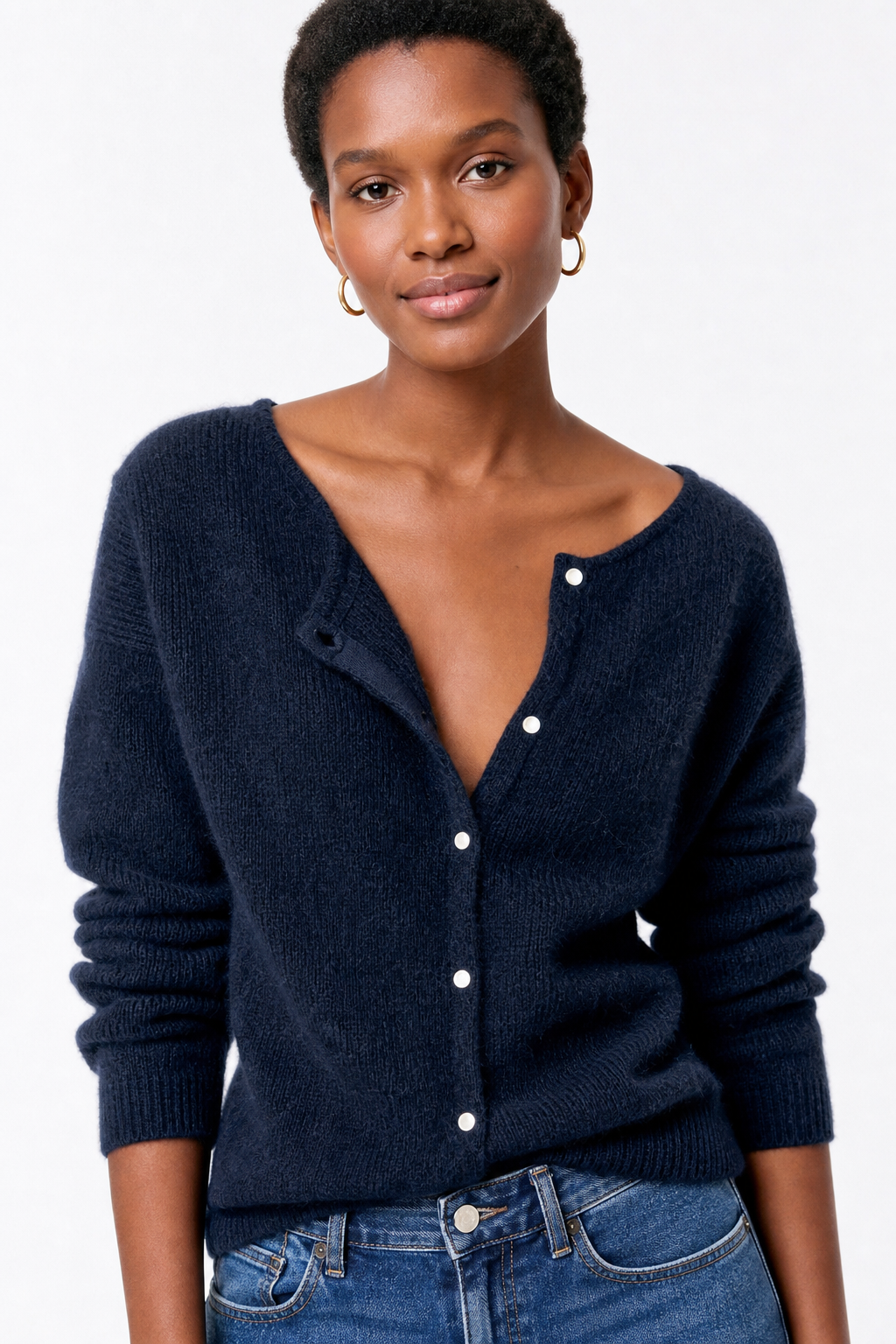 Nordique Knit Top — Navy, jcrew product shot