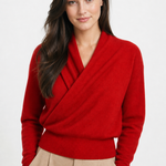 Svalbard Luxe Cashmere Sweater — Red, jcrew product shot