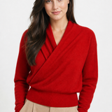 Svalbard Luxe Cashmere Sweater — Red, jcrew product shot