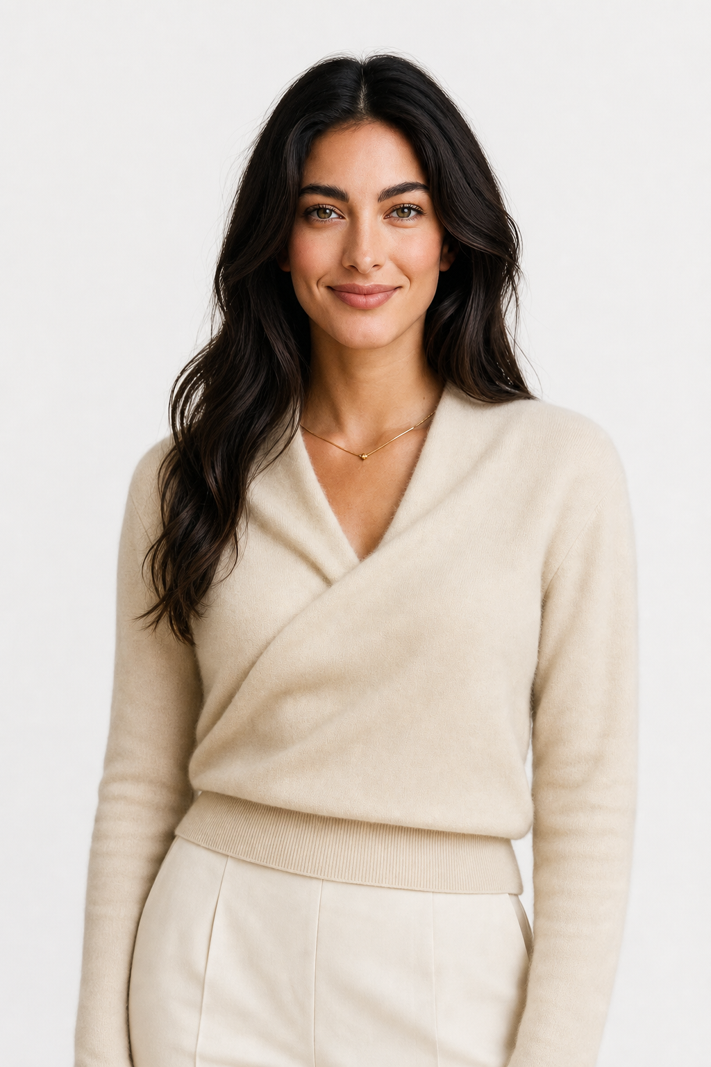 Svalbard Luxe Cashmere Sweater — Beige, jcrew product shot