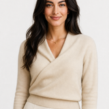 Svalbard Luxe Cashmere Sweater — Beige, jcrew product shot