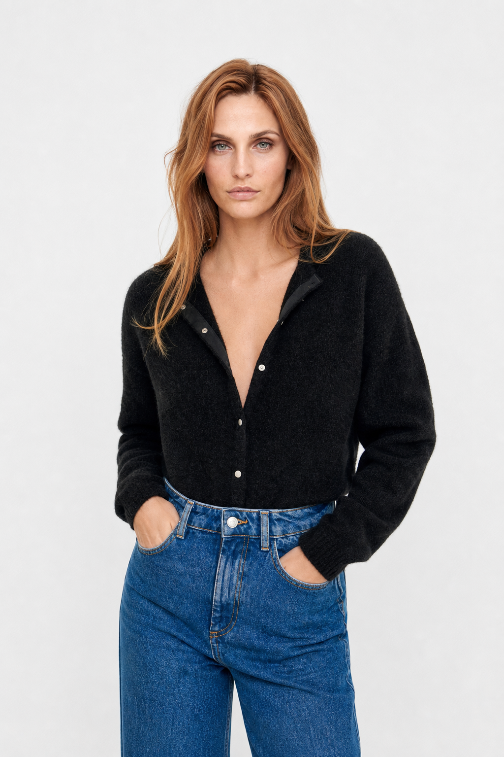 Nordique Knit Top — Black, jcrew product shot