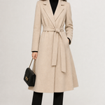 Winter Cinch Woolen Coat — Ivory, jcrew product shot