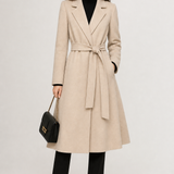Winter Cinch Woolen Coat — Ivory, jcrew product shot