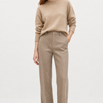Colette Wool Herringbone Pants — Camel, jcrew product shot