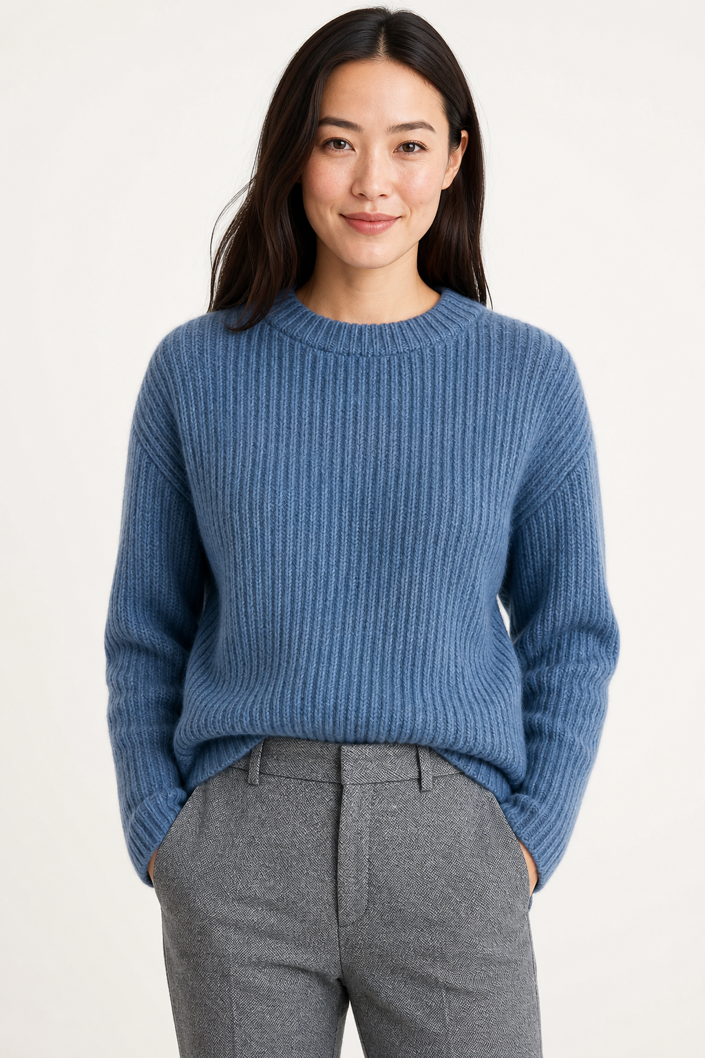Colette Wool Herringbone Pants — Gray, jcrew product shot