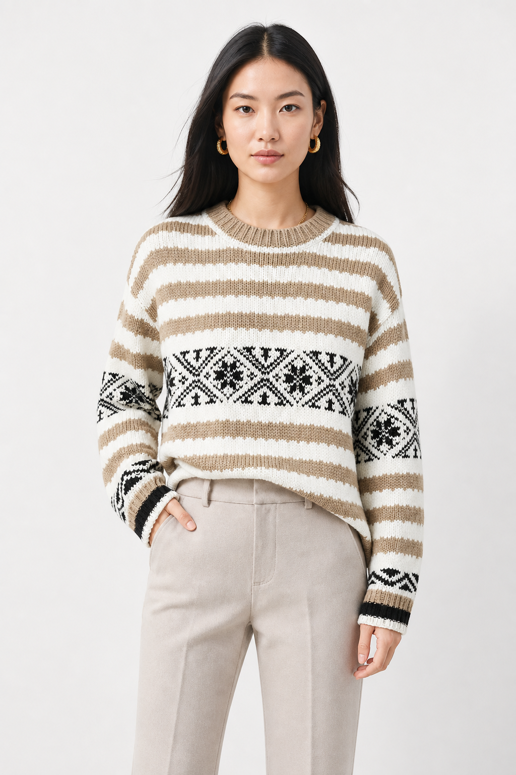 Colette Wool Herringbone Pants — Ivory, jcrew product shot