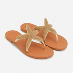 Sirena Starfish Sandals — Gold, jcrew product shot