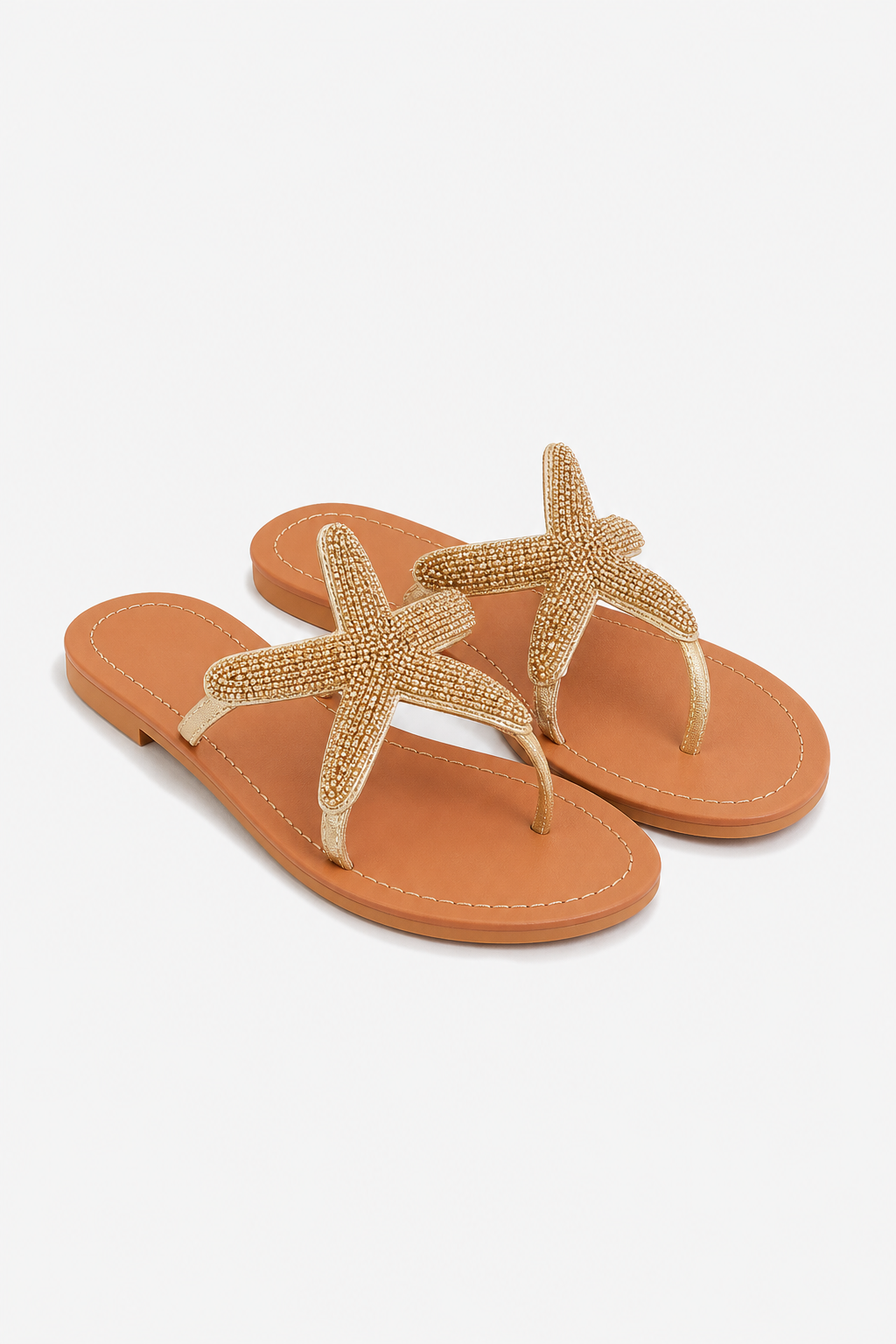Sirena Starfish Sandals — Gold, jcrew product shot