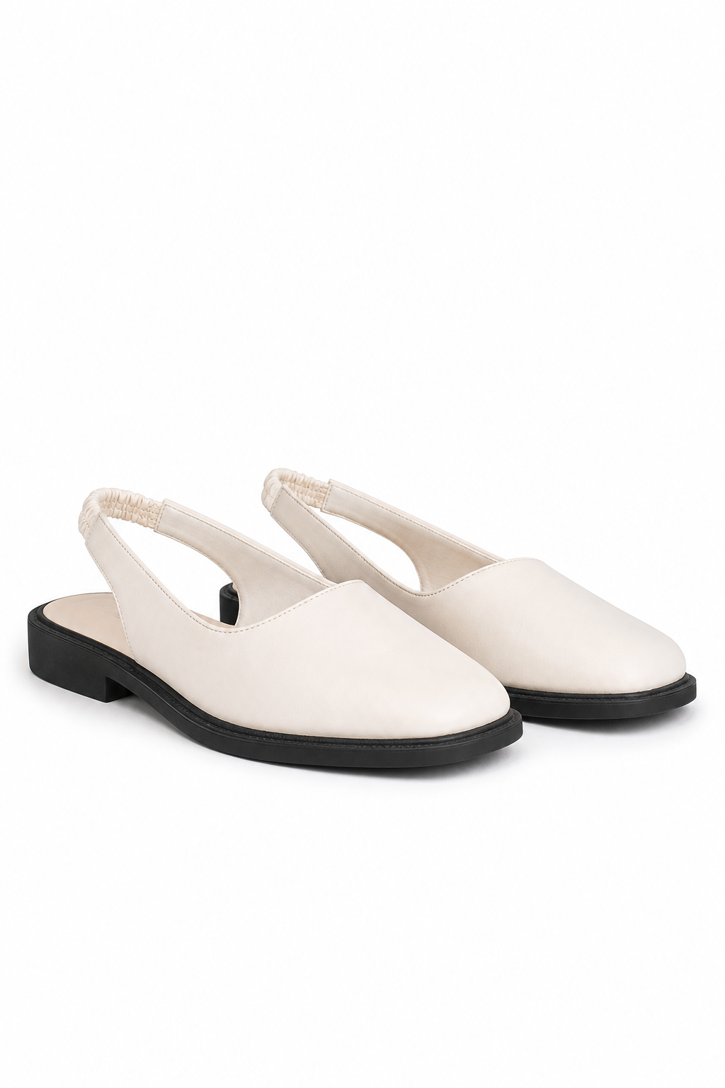 Veyla Sling Flats — White, studio product shot