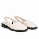 Veyla Sling Flats — White, studio product shot
