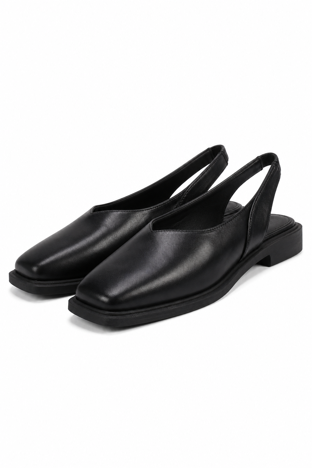 Veyla Sling Flats — Black, studio product shot