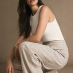 Estelle Wide-Leg Trouser — Ivory, banana_republic product shot