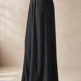 Estelle Wide-Leg Trouser — Black, banana_republic product shot