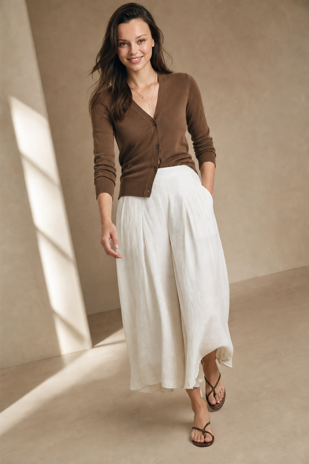 Estelle Wide-Leg Trouser — White, banana_republic product shot