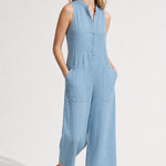 Colette Loose-Fit Jumpsuit — Sky, studio product shot