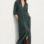 Estelle Plaid Maxi Dress — Forrest, jcrew product shot