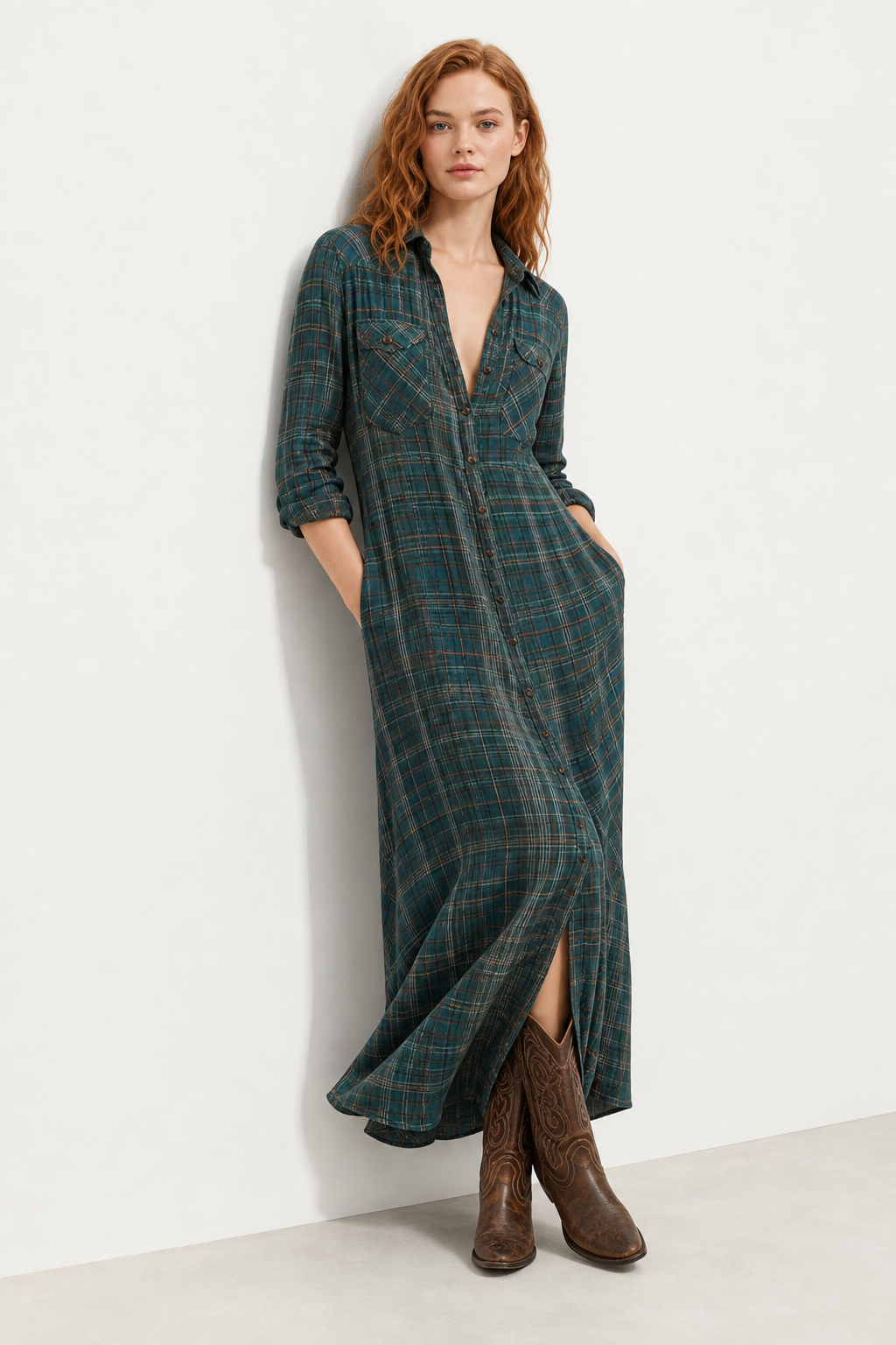 Estelle Plaid Maxi Dress — Forrest, jcrew product shot