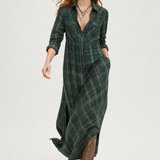 Estelle Plaid Maxi Dress — Forrest, jcrew product shot