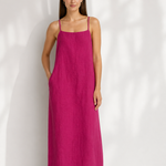 Coralie Maxi Dress — PInk, studio product shot