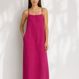 Coralie Maxi Dress — PInk, studio product shot