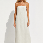 Coralie Maxi Dress — White, studio product shot