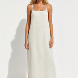 Coralie Maxi Dress — White, studio product shot