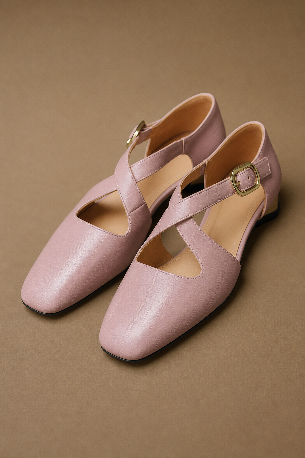 Ravello Italian Leather Cross-Strap Heel — Pink, banana_republic product shot