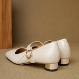Ravello Italian Leather Cross-Strap Heel — Beige, banana_republic product shot