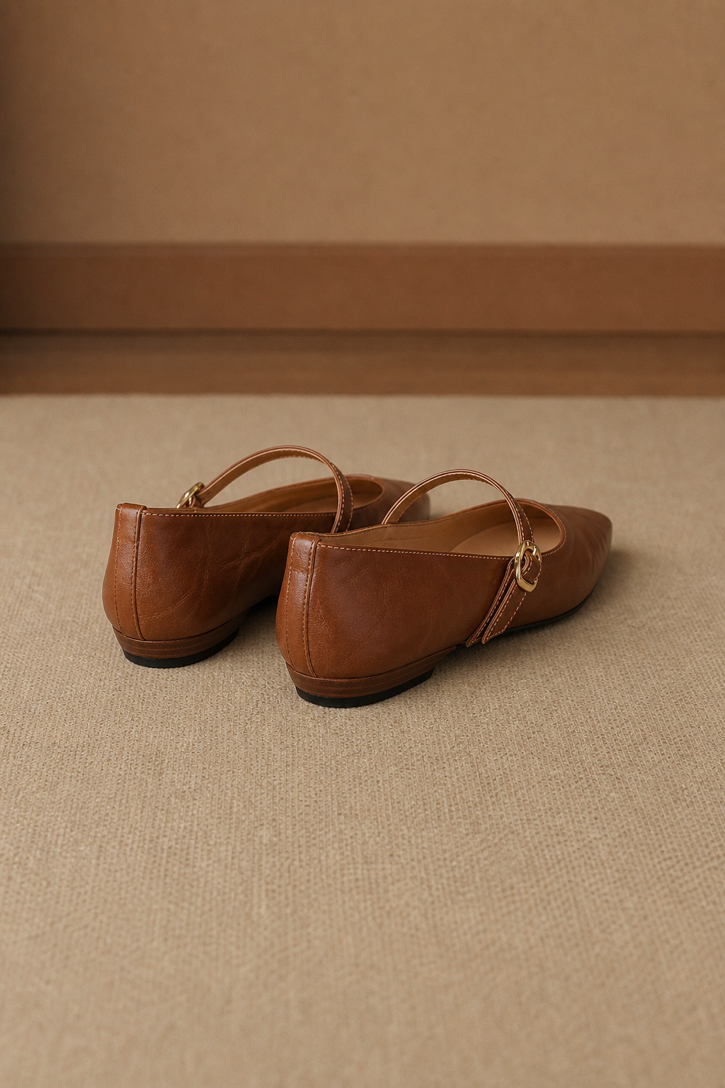 Amalfi Italian Leather Mary Jane Pump — Brown, banana_republic product shot
