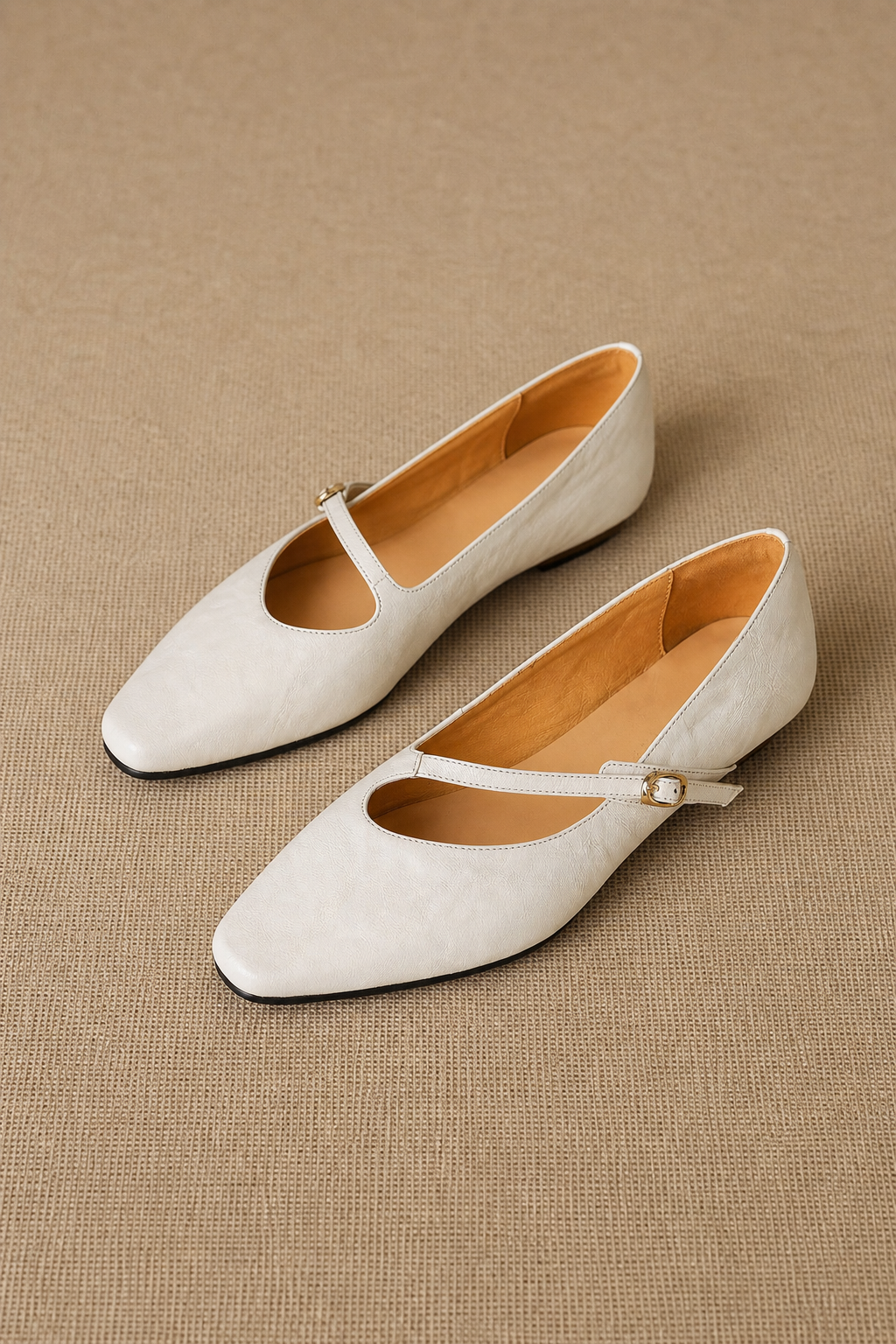 Amalfi Italian Leather Mary Jane Pump — Beige, banana_republic product shot