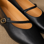 Amalfi Italian Leather Mary Jane Pump — Black, banana_republic product shot