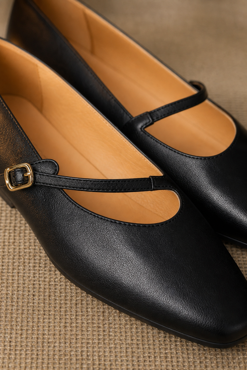 Amalfi Italian Leather Mary Jane Pump — Black, banana_republic product shot