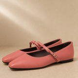Rosalie Italian leather Bow-Tie Mary Jane Pump — Pink, banana_republic product shot