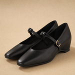 Rosalie Italian leather Bow-Tie Mary Jane Pump — Black, banana_republic product shot