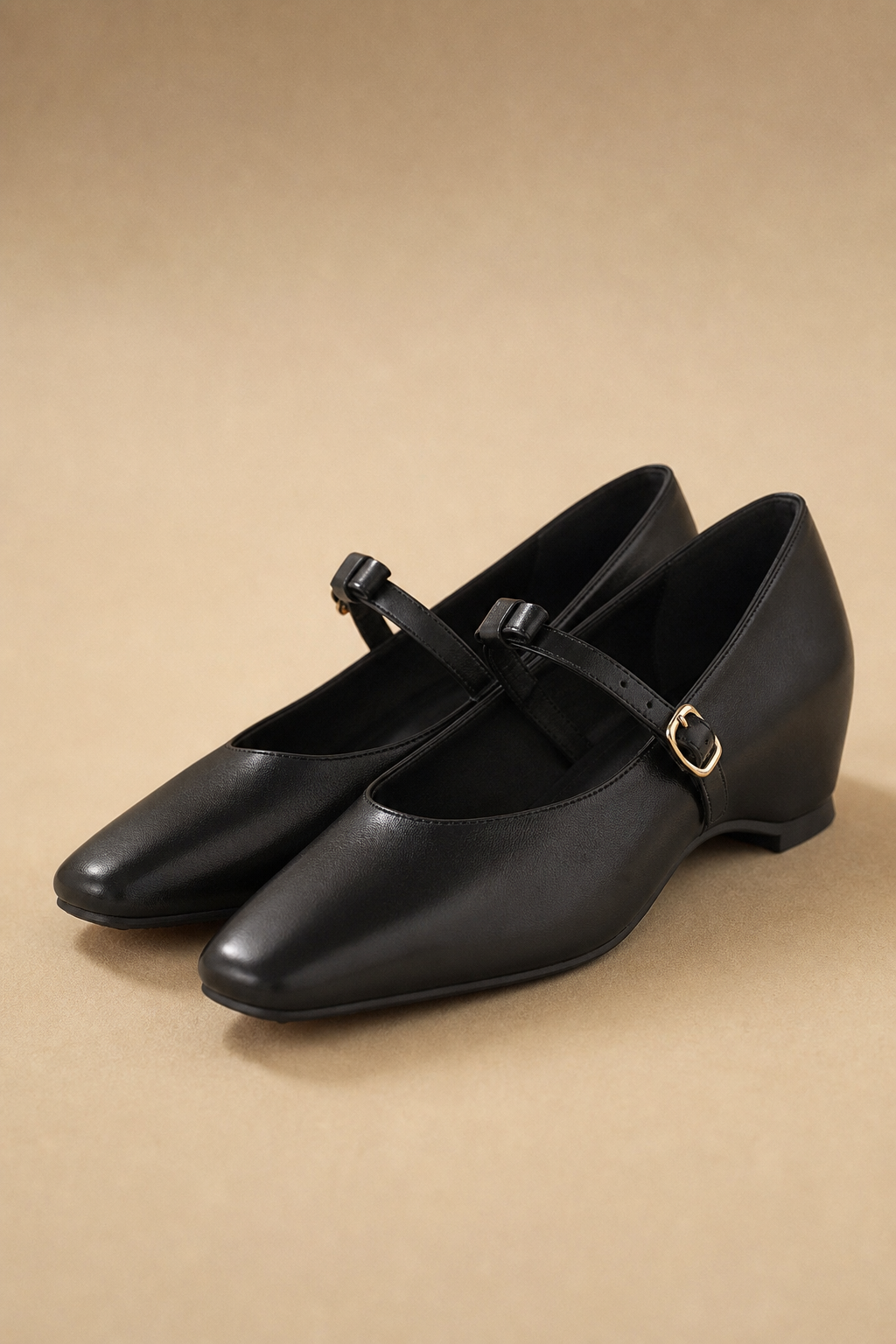 Rosalie Italian leather Bow-Tie Mary Jane Pump — Black, banana_republic product shot