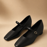 Rosalie Italian leather Bow-Tie Mary Jane Pump — Black, banana_republic product shot