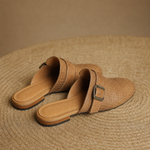 Liora Woven Buckle Mule — Brown, banana_republic product shot