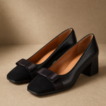 Capri Block-Heel Pump — Black, banana_republic product shot