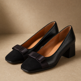 Capri Block-Heel Pump — Black, banana_republic product shot